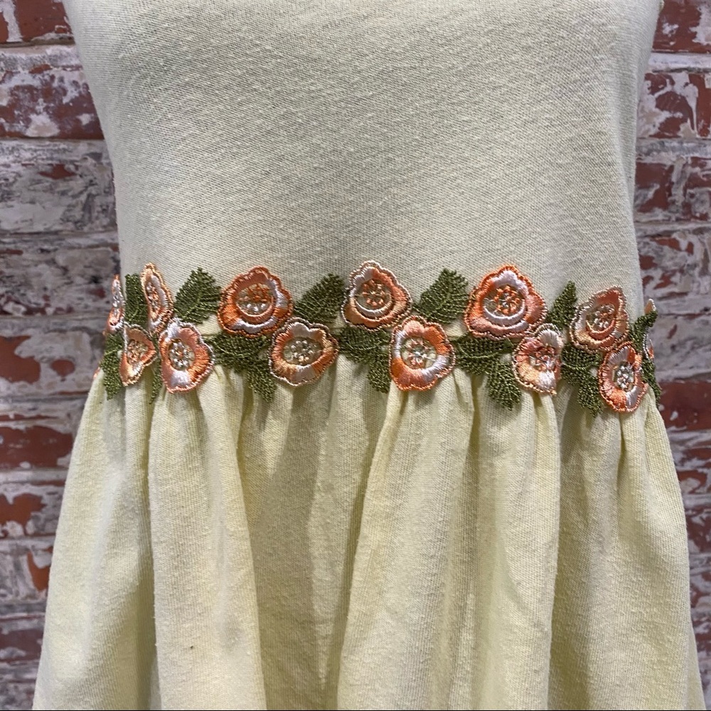 Free People| Old school FP Babydoll tank w/ embroidery - Picture 7 of 10